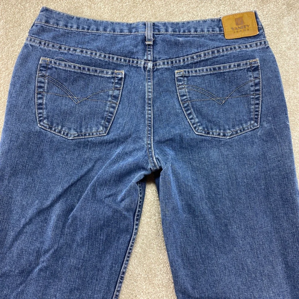 Vanity Jeans Bootcut Denim Women 29x33 Blue Medium Wash Mid Rise Fits (34x32)‎